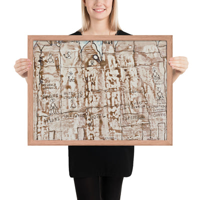 Facade by Jean Dubuffet, Framed poster