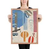 Flight of Forms by Jean Pougny, Framed poster