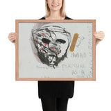 Study for The Car Crash Band Aid, Possible Mask for Girl as a Man by Jim Dine, Framed poster