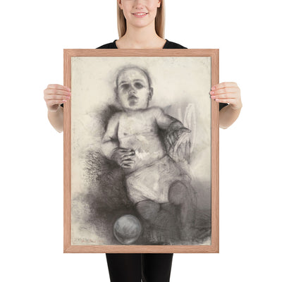 Third Baby Drawing by Jim Dine, Framed poster