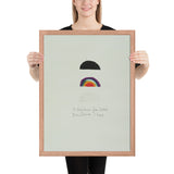 Three Rainbows for Core by Jim Dine, Framed poster