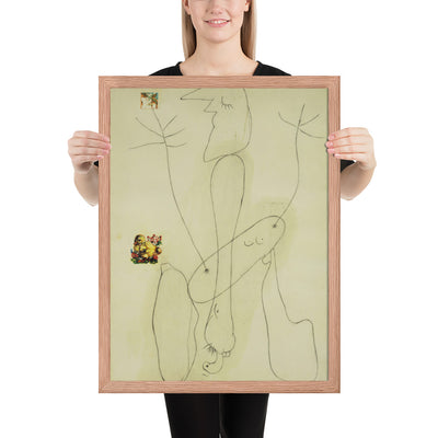 Drawing - Collage by Joan Miró, Framed poster