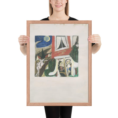 The Feast of the Prodigal Son by Max Beckmann, Framed poster