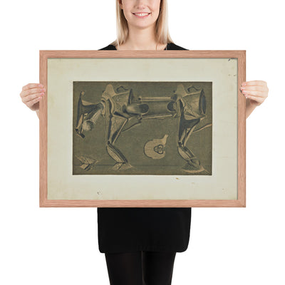 The Horse He's Sick by Max Ernst, Framed poster