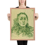 Hugo Erfurth by Oskar Kokoschka, Framed poster