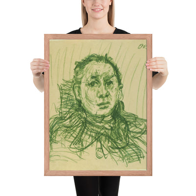 Hugo Erfurth by Oskar Kokoschka, Framed poster