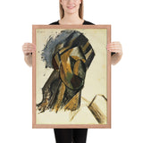 Head of a Woman by Pablo Picasso, Framed poster