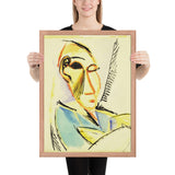 Head of the Medical Student by Pablo Picasso, Framed poster