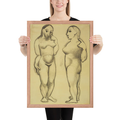 Two Nudes by Pablo Picasso, Framed poster