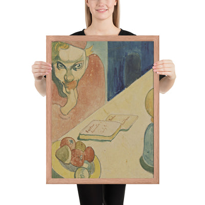 Portrait of Jacob Meyer de Haan by Paul Gauguin, Framed poster