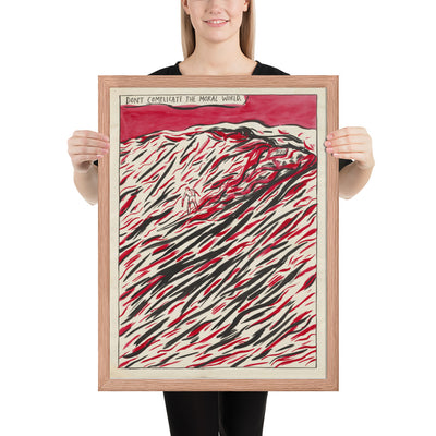 No Title by Raymond Pettibon, Framed poster