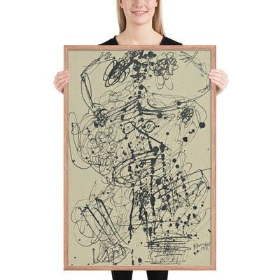 Corps de Dame by Jean Dubuffet, Framed poster