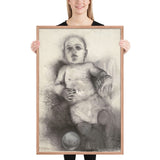 Third Baby Drawing by Jim Dine, Framed poster