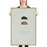 Three Rainbows for Core by Jim Dine, Framed poster