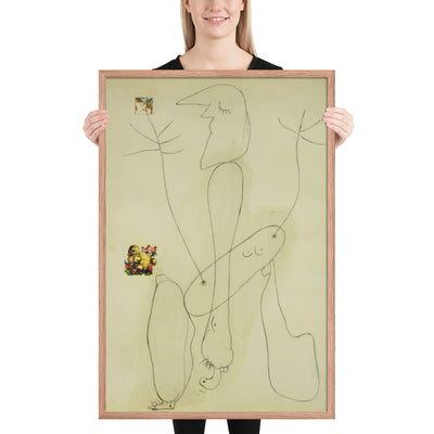 Drawing - Collage by Joan Miró, Framed poster