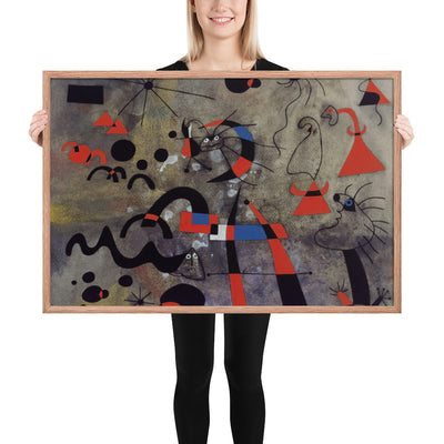 The Escape Ladder by Joan Miró, Framed poster