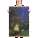 Roger and Angelica by Odilon Redon, Framed poster