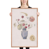 The Blue Vase by Odilon Redon, Framed poster