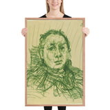 Hugo Erfurth by Oskar Kokoschka, Framed poster