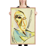 Head of the Medical Student by Pablo Picasso, Framed poster