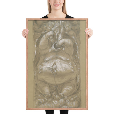 Gluttony by Paul Cadmus, Framed poster