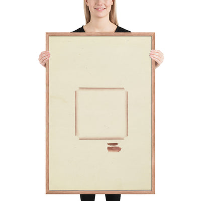 No. 37 Brown Square I by Richard Tuttle, Framed poster