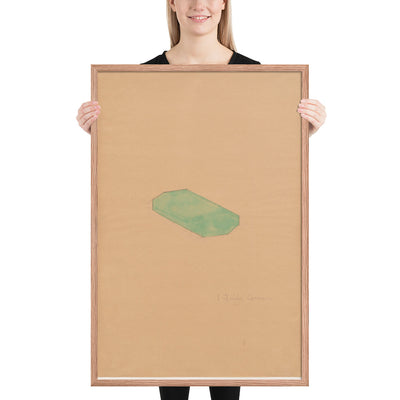 Study for First Green Octagon by Richard Tuttle, Framed poster