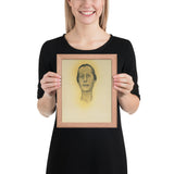 Portrait of Dorothy Schubart by Georgia O'Keeffe, Framed poster