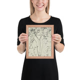 Desert and Bedouin by Jean Dubuffet, Framed poster