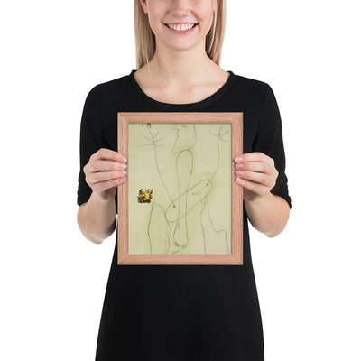 Drawing - Collage by Joan Miró, Framed poster