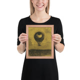 Eye-Balloon by Odilon Redon, Framed poster