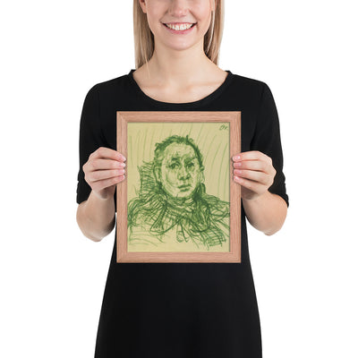 Hugo Erfurth by Oskar Kokoschka, Framed poster