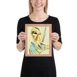 Head of the Medical Student by Pablo Picasso, Framed poster