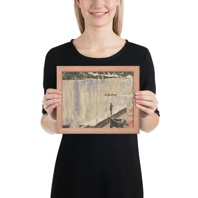 Jetty by Peter Doig, Framed poster