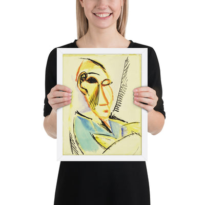 Head of the Medical Student by Pablo Picasso, Framed poster