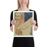 Portrait of Jacob Meyer de Haan by Paul Gauguin, Framed poster