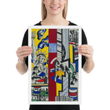 Study for Cinematic Mural, Study II by Fernand Léger, Framed poster