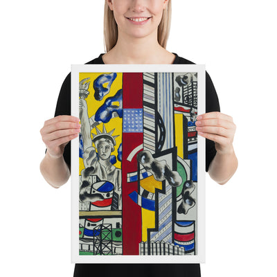 Study for Cinematic Mural, Study II by Fernand Léger, Framed poster