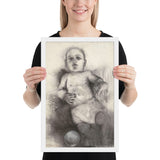 Third Baby Drawing by Jim Dine, Framed poster