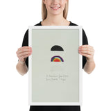 Three Rainbows for Core by Jim Dine, Framed poster