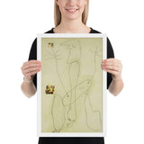 Drawing - Collage by Joan Miró, Framed poster