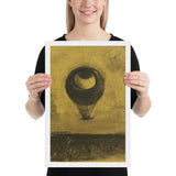 Eye-Balloon by Odilon Redon, Framed poster