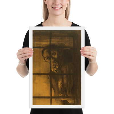 The Convict by Odilon Redon, Framed poster