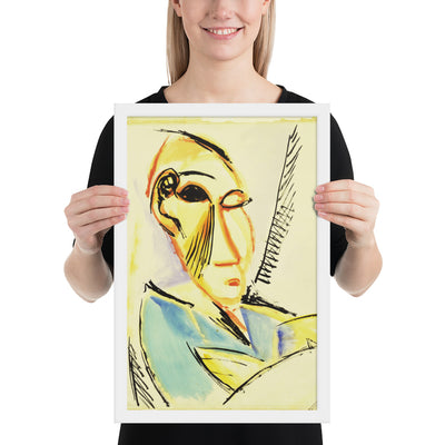 Head of the Medical Student by Pablo Picasso, Framed poster