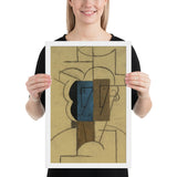 Man with a Hat by Pablo Picasso, Framed poster