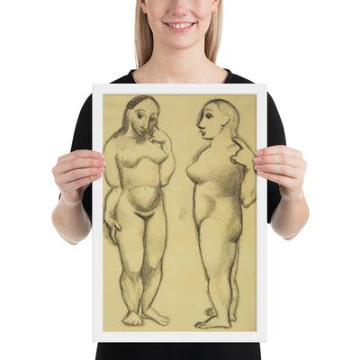 Two Nudes by Pablo Picasso, Framed poster