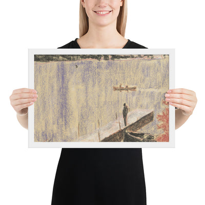 Jetty by Peter Doig, Framed poster