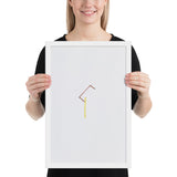 57 Center-Point Drawing by Richard Tuttle, Framed poster