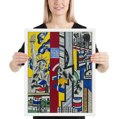 Study for Cinematic Mural, Study II by Fernand Léger, Framed poster