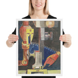 Study for Man and Machine by Hannah Höch, Framed poster